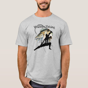Camiseta Pesca Walleye Pesca Ligera Ninja