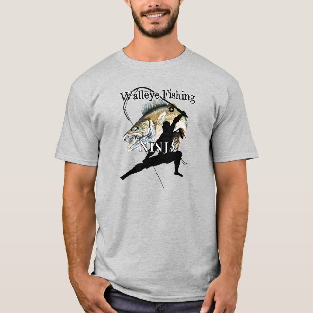 Camiseta Pesca Walleye Pesca Ligera Ninja (Anverso)