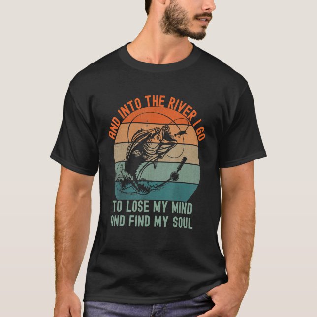 Camiseta Pesca y al río voy a perder la cabeza si (Anverso)
