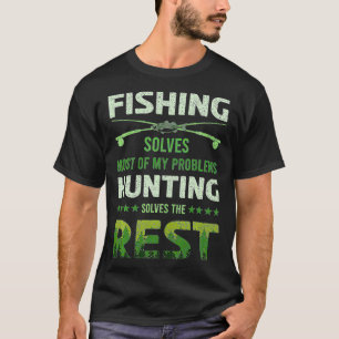 Camiseta Pesca Y Caza Naturaleza Cazador Diseño De Pescado