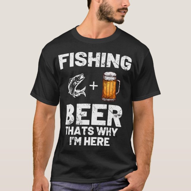 Camiseta Pesca y cerveza (Anverso)