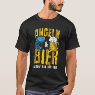 Camiseta Pesca y cerveza Dicho de pesca Anzuelo de pesca