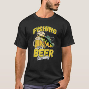 Camiseta Pesca y cerveza Sizzle Pesca Pescador Decir F