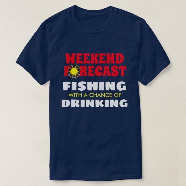 Camiseta Pesca y consumición previstas "fin de semana (Diseño del anverso)