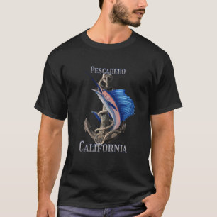 Camiseta Pescadero Marlin Ocean Fishin, pez espada de Calif