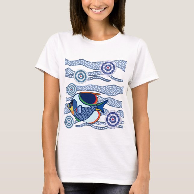 Camiseta Pescado aborigen 02 (Anverso)