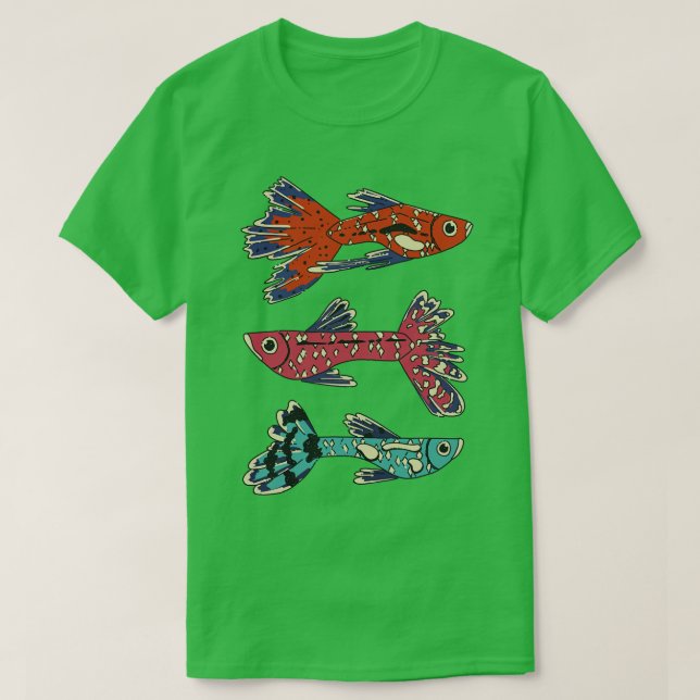 Camiseta Pescado acuario (Diseño del anverso)