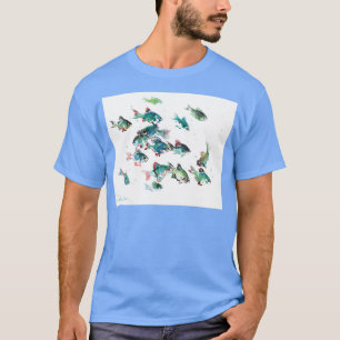 Camiseta Pescado acuario de barb de tigre