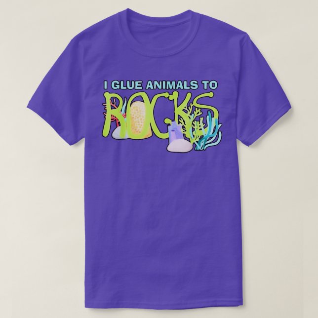 Camiseta Pescado Acuario De Rocas Para Animales (Diseño del anverso)