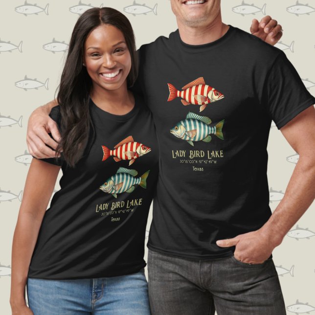 Camiseta Pescado acuático Lady Bird Lake Texas (Subido por el creador)
