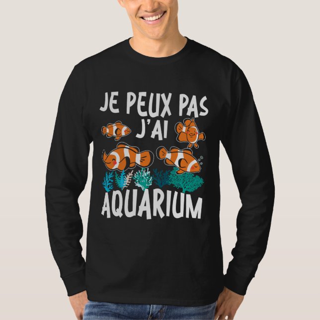 Camiseta Pescado Acuístico No Estoy En El Acuario (Anverso)