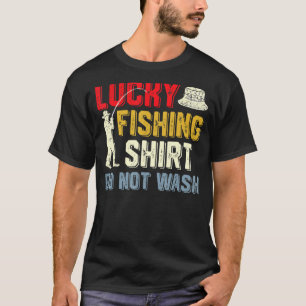Camiseta Pescado afortunado Tee Gracioso Pesca Diciendo Hom
