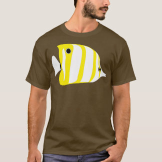 Camiseta Pescado Amarillo Blanco Descartado