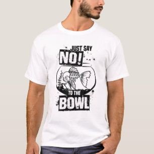 Camiseta Pescado Anti Goldfish Bowl Pescador Tropical