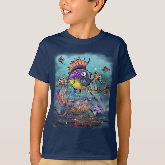 Camiseta Pescado arco iris (Anverso)