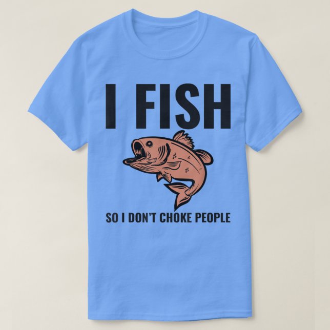 Camiseta Pescado Así Que No Ahogo A La Gente Pescador Diver (Diseño del anverso)