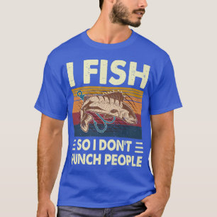 Camiseta Pescado Así Que No Golpeo A La Gente Pescador Fu