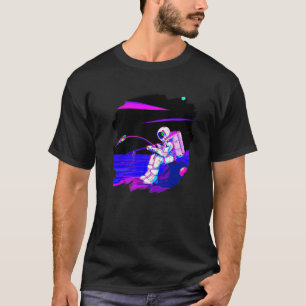 Camiseta Pescado Astronauta Pescador Espacial Océano Atlánt