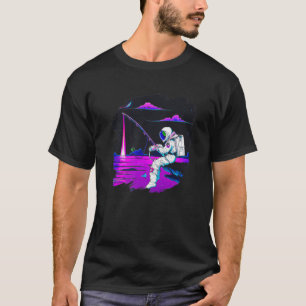 Camiseta Pescado Astronauta Pescador Espacial Océano Atlánt