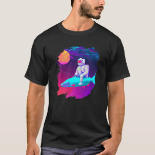 Camiseta Pescado Astronauta Pescador Espacial Océano Atlánt