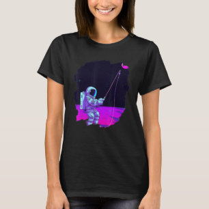 Camiseta Pescado Astronauta Pescador Espacial Océano Atlánt