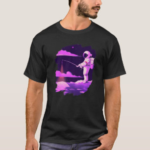 Camiseta Pescado Astronauta Pescador Espacial Océano Atlánt