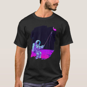 Camiseta Pescado Astronauta Pescador Espacial Océano Atlánt