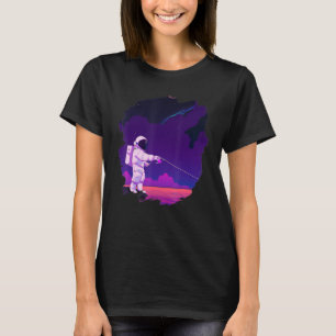 Camiseta Pescado Astronauta Pescador Espacial Océano Atlánt