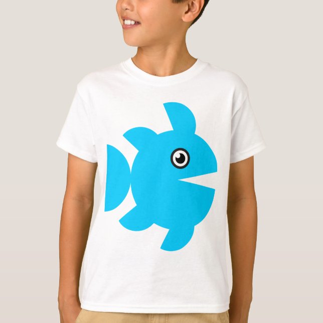 Camiseta Pescado - Azul (Anverso)