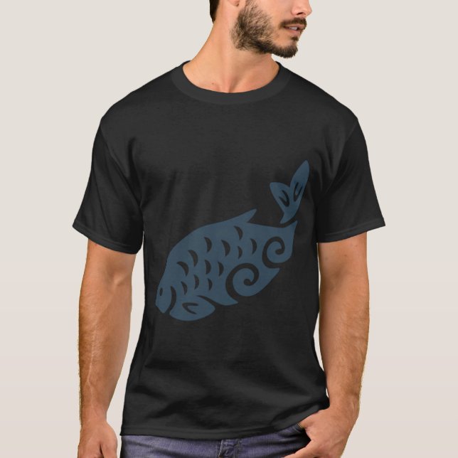 Camiseta pescado azul (Anverso)