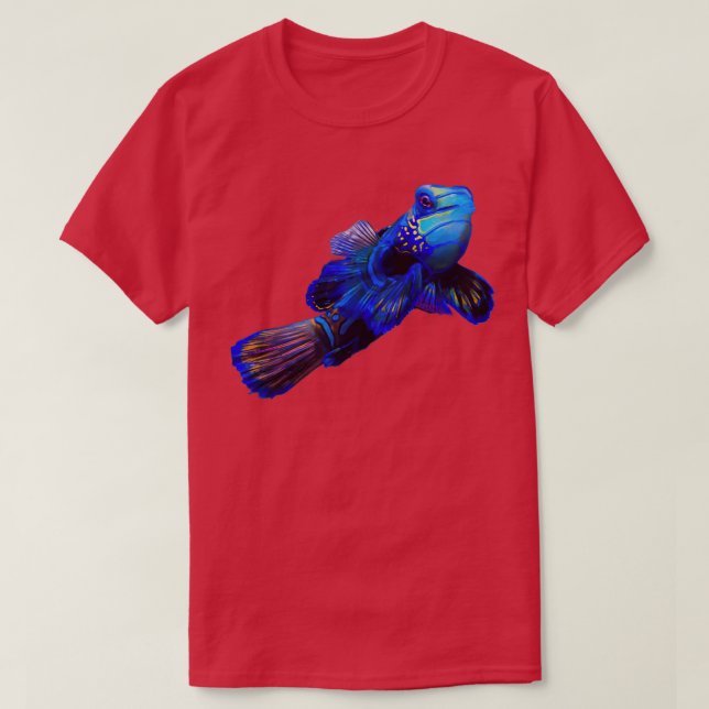 Camiseta Pescado azul 10 (Diseño del anverso)