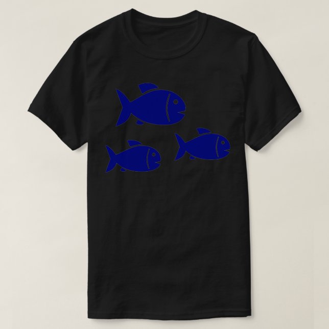 Camiseta Pescado azul 14 (Diseño del anverso)