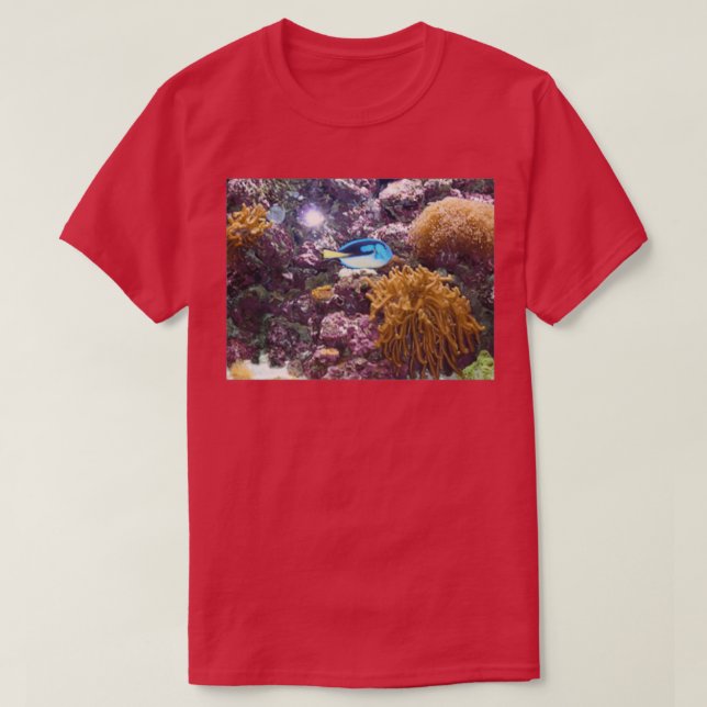 Camiseta Pescado azul 3 (Diseño del anverso)