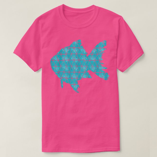 Camiseta Pescado azul claro (Diseño del anverso)