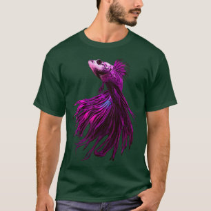Camiseta Pescado beta morado
