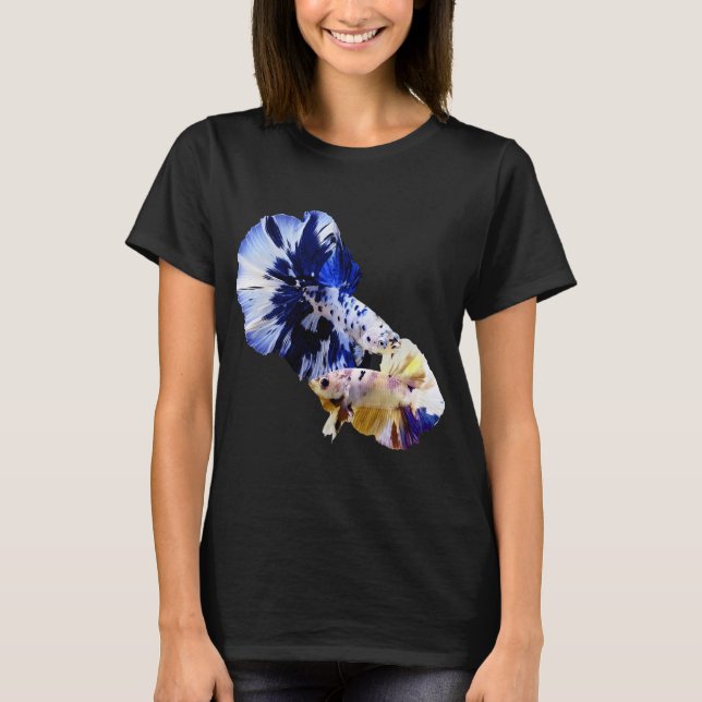 Camiseta pescado betta hermoso pez (Anverso)