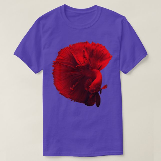 Camiseta Pescado Betta Super Rojo (Diseño del anverso)