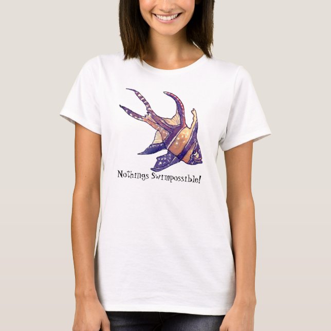 Camiseta Pescado Cardinal - No se puede mover (Anverso)