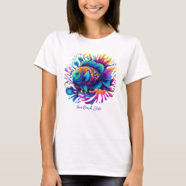 Camiseta Pescado colorido-