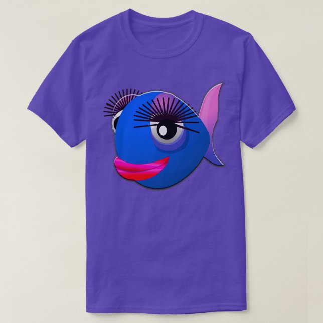 Camiseta Pescado colorido 2 (Diseño del anverso)