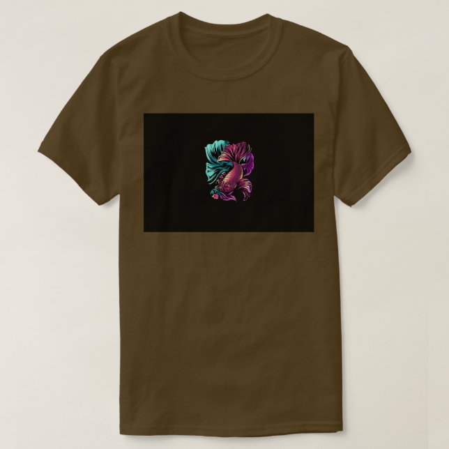 Camiseta Pescado combativo siamés (Diseño del anverso)