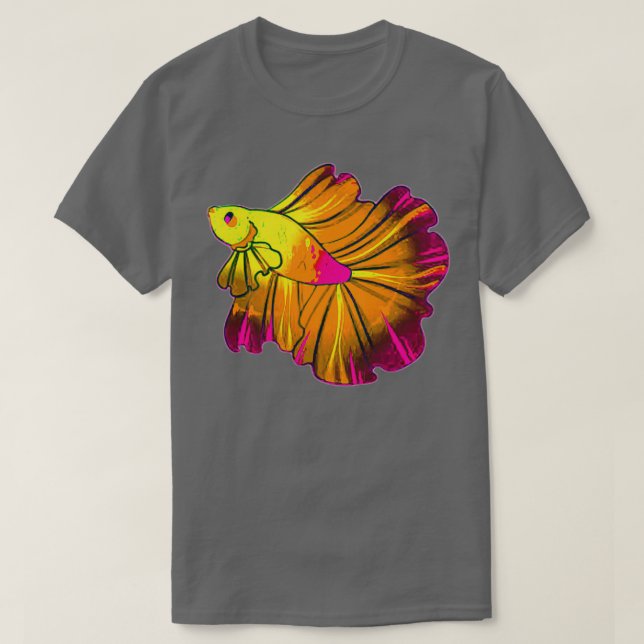 Camiseta Pescado combativo siamés 7 (Diseño del anverso)
