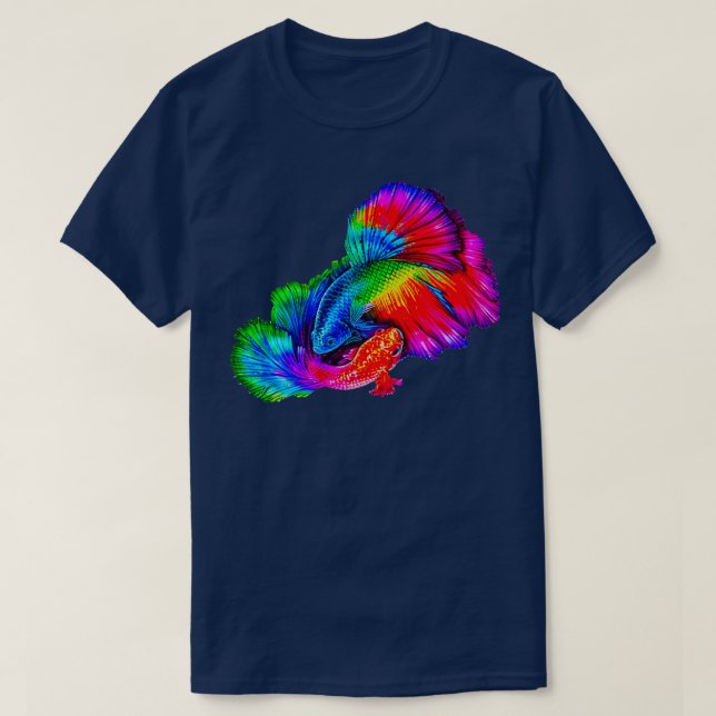 Camiseta Pescado combativo siamés 9 (Diseño del anverso)