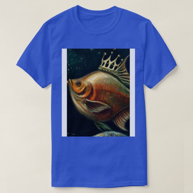 Camiseta Pescado con corona 1 (Diseño del anverso)