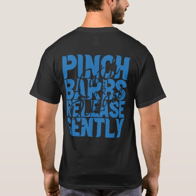 Camiseta Pescado con mosca "Aplastar las lengüetas, soltar  (Reverso)