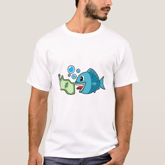Camiseta Pescado con nota bancaria (Anverso)