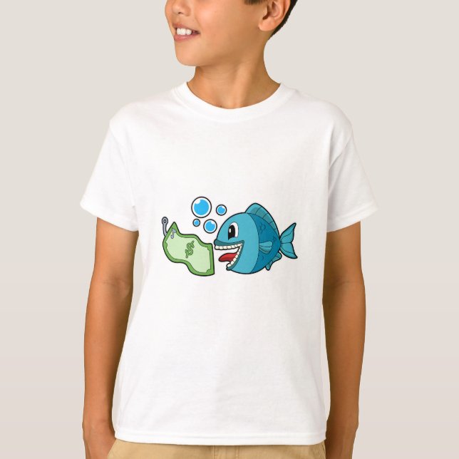 Camiseta Pescado con nota bancaria (Anverso)