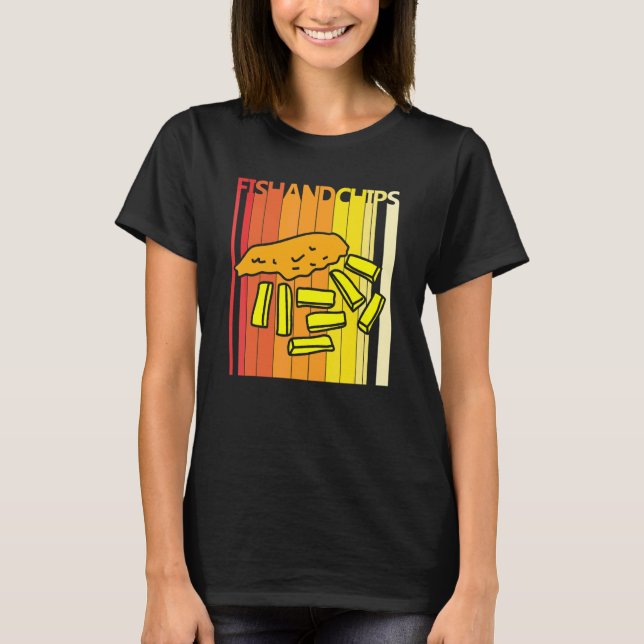 Camiseta Pescado Con Patatas Fritas (Anverso)