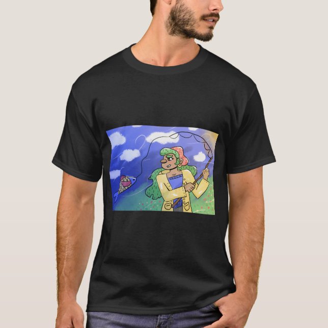 Camiseta Pescado con sombrero (Anverso)