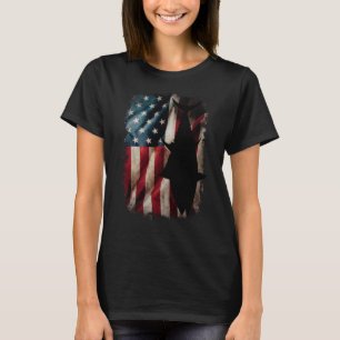 Camiseta Pescado de atún rojo de la bandera de los Estados